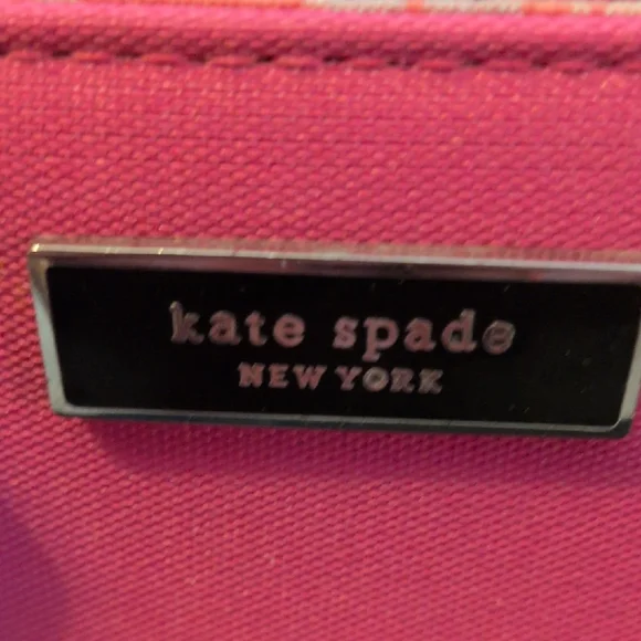 Kate Spade Vibrant Pink Tote with Black Accents - Picture 2 of 13